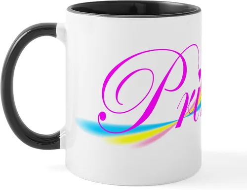 Miniatura 55 de CafePress Jake's Rainbow Shark - Taza de café de cerámica (11 oz)