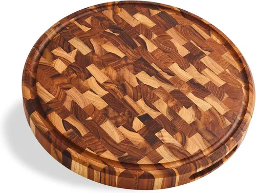 Miniatura 13 de Sonder Los Angeles Welton Tabla de cortar fabricada en Estados Unidos, tabla de cortar de grano final de nogal negro para cocina con pies Welton