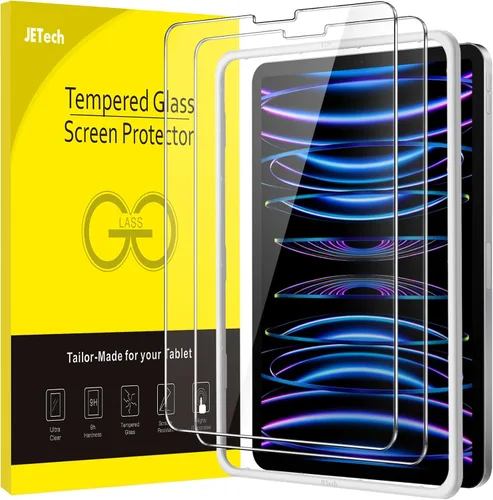 Miniatura 9 de JETech Protector de pantalla para iPad (9.7 pulgadas, modelo 2018/2017, 6ª/5ª generación), Air 2/1, Pro 9.7 pulgadas, película de vidrio templado