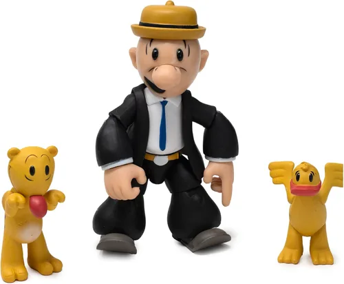 Miniatura 13 de Boss Fight Studio Bluto Popeye The Sailor Man Classics Wave 1 Figura de acción coleccionable – Figura altamente articulada con accesorios que