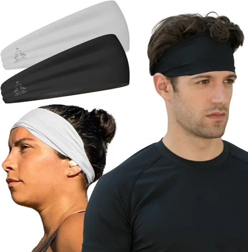 Miniatura 17 de Bandas de sudor Temple Tape - Diademas de entrenamiento para mujeres y hombres - Bandas de sudor para hombres - Bandas de sudor para deportes