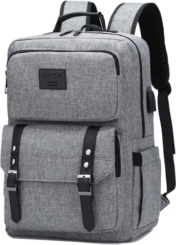 HFSX Mochila para laptop para mujeres y hombres, mochilas universitarias, mochila vintage, mochila para libros, mochila de moda antirrobo, mochilas