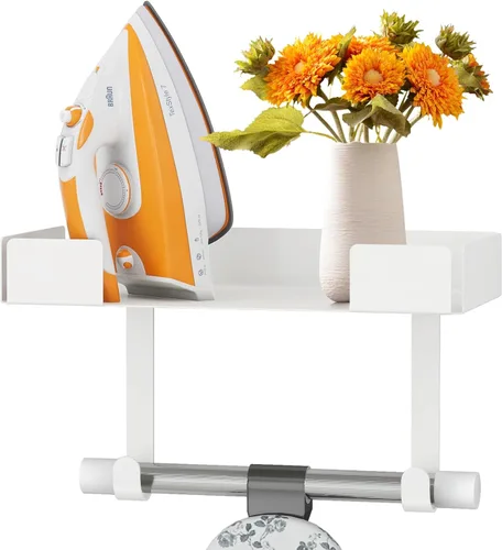 Miniatura 9 de JUYSON - Soporte de pared para tabla de planchar para tabla de planchar con patas T&Y, pequeño soporte de pared para tabla de planchar, soporte