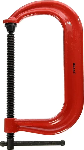 URREA C-Clamp - Herramienta de sujeción resistente de 8 pulgadas con construcción forjada y diseño de garganta profunda - 408