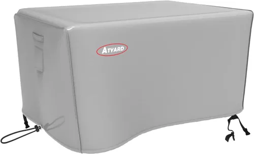 Miniatura 6 de Atyard Cubierta cuadrada para fogata de gas, 36 pulgadas de largo x 36 pulgadas de ancho x 24 pulgadas de alto, impermeable, resistente al viento