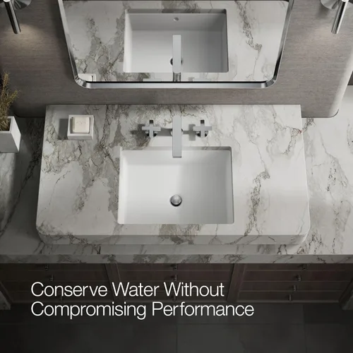 Miniatura 11 de Kohler 73060-3-CP Composed Grifo de lavabo de baño con asas cruzadas, 1.2 gpm, cromo pulido