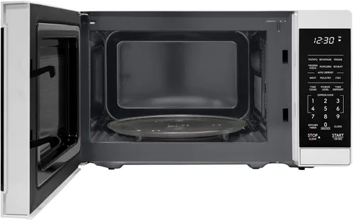 Miniatura 10 de SHARP Horno microondas compacto de encimera con plato giratorio de carrusel extraíble de 10 pulgadas, 700 vatios, 0.7 pies cúbicos, color blanco