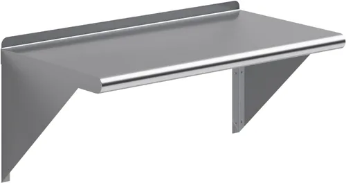 Miniatura 14 de AmGood Estante de pared de acero inoxidable de 36 pulgadas de largo x 14 pulgadas de profundidad Certificado NSF Estantería de metal