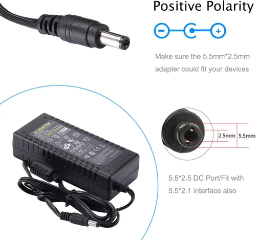 Miniatura 2 de Adaptador de fuente de alimentación de 12V 6A - Adaptador de CA 100-240V 50 60HZ DC 12 voltios 6A 72W convertidor de energía transformador cargador