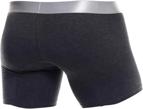 Miniatura 3 de MaleBasics Calzoncillos tipo bóxer Pima -Onix- (L, carbón), Carbón vegetal