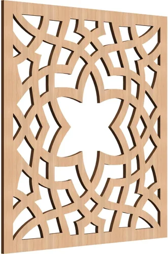 Miniatura 34 de París - Paneles de pared decorativos de madera con calado, extra pequeños, 7 3/8 pulgadas de ancho x 7 3/8 pulgadas de alto x 1/4 pulgadas de alto