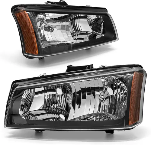 2003 2004 2005 2006 Conjunto de faros delanteros Chevy Silverado para 03-06 Chevy Silverado Avalanche 1500/2500/3500 Carcasa cromada Reflector ámbar