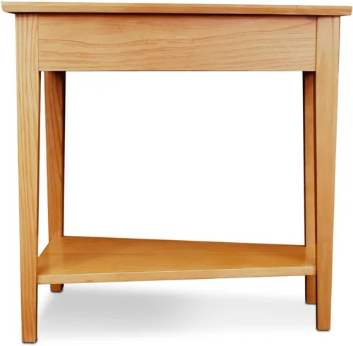 Miniatura 4 de Leick Home 10074-DS Mesa auxiliar tipo cuña para sillón reclinable con estante, arena del desierto Arenas del desierto