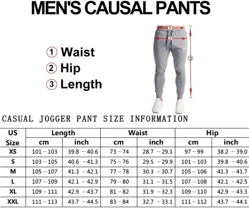 Miniatura 6 de Wangdo - Pantalones deportivos para hombre con bolsillos con cremallera