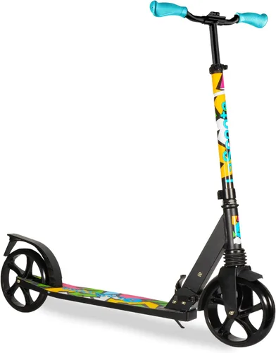 Miniatura 14 de LaScoota Patinete para niños a partir de 6 años, adolescentes y adultos, ruedas de uretano grandes y resistentes de 8 pulgadas. Manillar ajustable