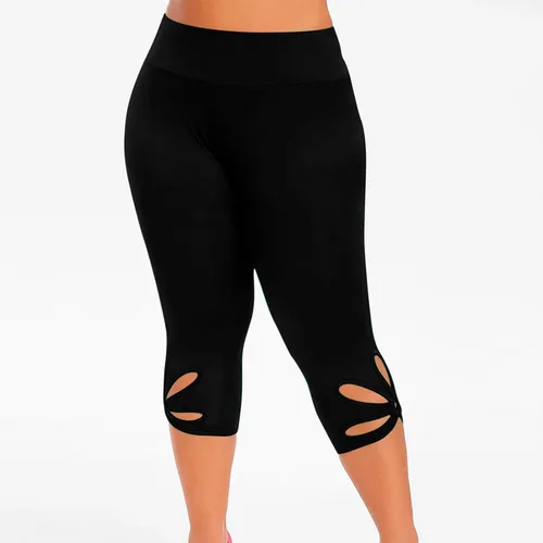 Miniatura 175 de Pantalones capri para mujer, estilo casual, de verano, elásticos, de cintura alta, pantalones de yoga, ajuste atlético, pantalones deportivos