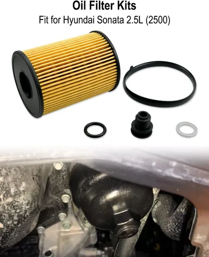 Miniatura 2 de Paquete de 3 filtros de aceite de repuesto 26350-2S000 21513-23001 para Hyundai Sonata Tucson Kia K5 Sorento Telluride 2.5L 2020 2021 2022