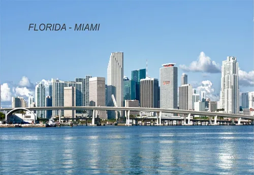 Miniatura 10 de Imanes para refrigerador de Florida USA United States (1 pieza, estilo: Delray Beach #FL116)