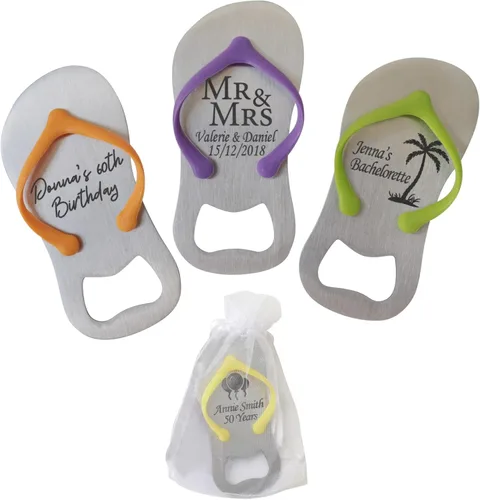 Mia Mia Marca, Lote de 3-6-8-12-24 Juego de abridor de botellas personalizado, regalos de fiesta personalizados, regalos de invitados de boda