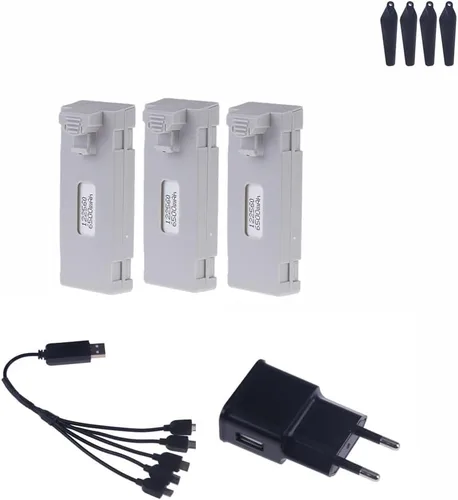 Miniatura 11 de RC Drone Battery for E88 E99 E88PRO E525 E99PRO, K3 3.7V 6500Mah Quadcopter Helicopter Mini Drone Battery(1pcs 6500mah e88)