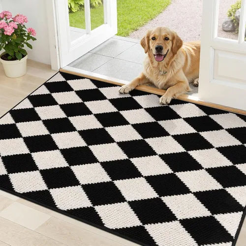 Miniatura 14 de HEBE Alfombra para Puerta Interior 20''x32'' Alfombras de Bienvenida Antideslizantes para Puerta Principal Alfombras Lavables para Zapatos Atrapa