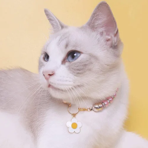 Miniatura 2 de Collares de perlas para mascotas, collares de diamantes, accesorios para collar de gato y perro, suministros para mascotas