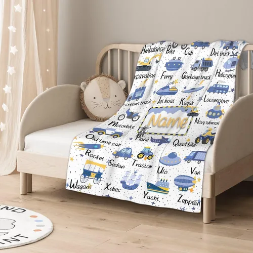 Miniatura 2 de Manta de bebé personalizada para niñas y niños, manta de bebé personalizada con nombre para niños pequeños, bebés, baby shower, recién nacidos