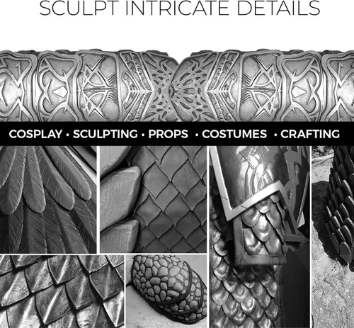 Miniatura 4 de Arcilla de espuma para modelar de espuma seca al aire – Arcilla suave para cosplay para añadir slime, arcilla de moldeo para esculpir con espuma