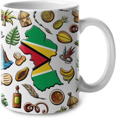 Miniatura 23 de Lotacy Taza de café con símbolos de Cuba con bandera de mapa, taza de cerámica de bandera cubana de 11 onzas, recuerdo de Cuba y regalos, idea