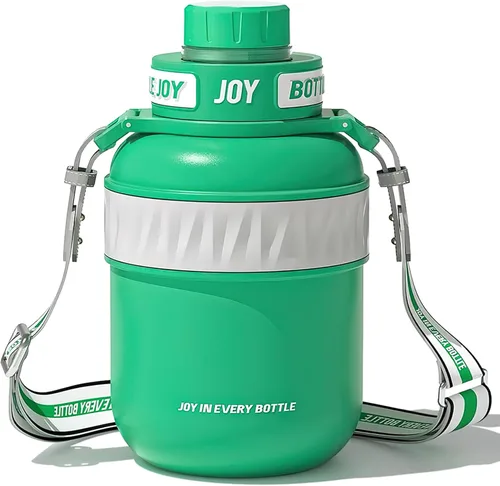 Bottle Joy Botella de agua de acero inoxidable: tapa a prueba de fugas, sorbo perfecto, doble aislamiento, ecológica, apta para lavavajillas y