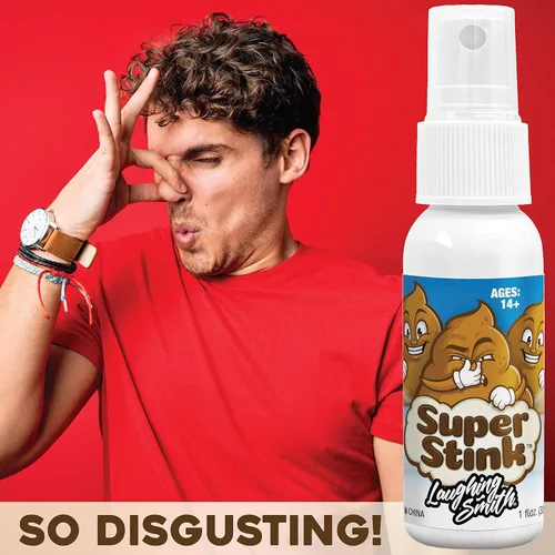 Miniatura 4 de SUPER STINK (1.01 onzas líquidas) - Spray para pedos - Hedor extra potente 'increíblemente fuerte' - Cosas de broma con olor a caca falsa - Huele a