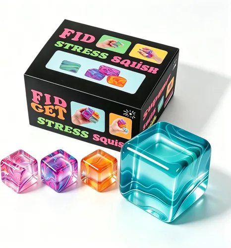 Miniatura 10 de Juguetes Fidget Pelotas Antiestrés para Niños, Juguetes Blanditos Squishy, Premios Fidget a Granel - Pelotas Sensoriales - Pelotas Antiestrés
