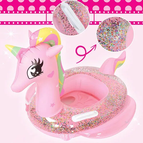 Miniatura 4 de Nuevos flotadores de piscina para bebés de UMBWORLD para niños pequeños de 8 a 48 meses, hasta 44lb, anillo de natación inflable con asiento