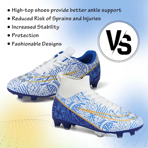 Miniatura 6 de Tacos de fútbol para niños y niñas, zapatos de fútbol para césped AGFG
