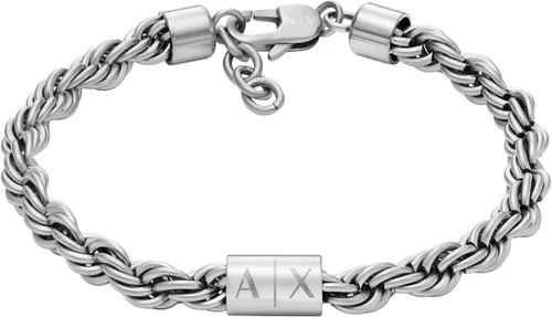 Miniatura 11 de A X Armani Exchange - Pulsera de cadena de acero inoxidable para hombre