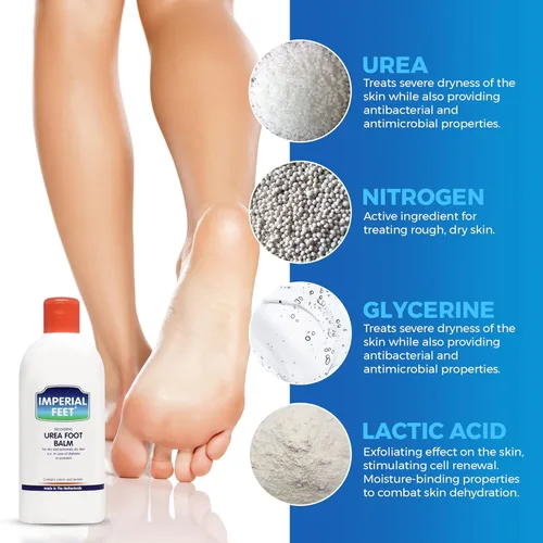 Miniatura 4 de Imperial Feet Bálsamo para pies de urea – Crema natural de urea para el cuidado de los pies, reparación de talón agrietado, piel áspera, sequedad