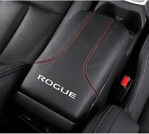 Miniatura 10 de XITER Protector de funda para reposabrazos de automóvil, 1 almohadilla de cuero para consola central para Nissan Rogue 2014-2020, 2017-2022 Rogue
