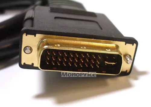 Miniatura 4 de Monoprice Cable adaptador HDMI a DVI de alta velocidad 22AWG CL2 de 25 pies - Negro