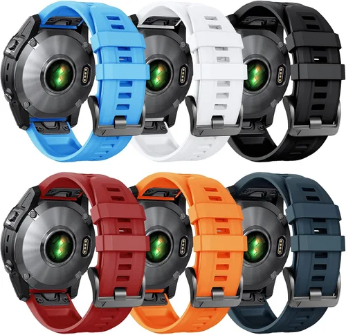 NotoCity Compatible con Fenix 7/Fenix 6/Fenix 5, banda de reloj de silicona QuickFit de 0.866 pulgadas para Fenix 8 1.772 pulgadas/Fenix 7 Pro/Fenix