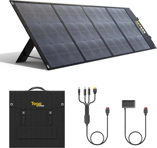 Miniatura 10 de Panel solar portátil bifacial de 100 W, panel solar plegable resistente a la flexión de 100 vatios 22 V, cargador solar monocristalino para estación