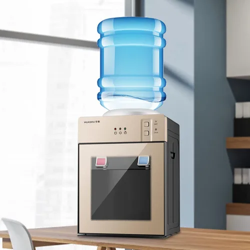 Dispensador de agua fría y caliente independiente, dispensador de agua de 75 a 550 W, mini refrigeración pequeña de escritorio de bebida automática,