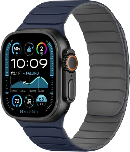 Miniatura 27 de Tasikar Bandas Magnéticas Compatibles con Apple Watch 42mm (Serie 11/Serie 10) 41mm 40mm 38mm, Correa de Reemplazo de Silicona Suave para iWatch SE