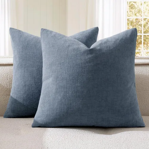 Miniatura 34 de MIULEE Juego de 2 fundas de almohada cuadradas decorativas de felpilla suave de 20 x 20 pulgadas para sofá, sala de estar y cama de color verde oliva