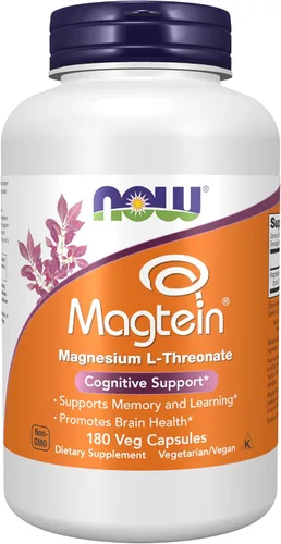 Miniatura 10 de Magtein de NOW, 90 cápsulas veg