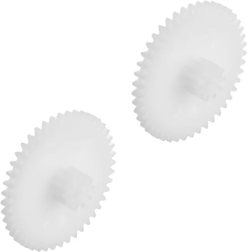 Bettomshin 10 unids engranaje de plástico 44102B 0.5 módulo polea eje de correa robot RC motor mano DIY piezas mecánicas kit blanco