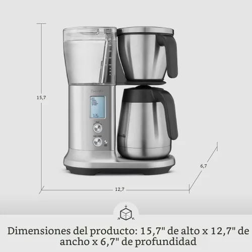 Miniatura 3 de Breville BDC450BSS Cafetera de precisión con jarra térmica, de goteo, 60 oz, acero inoxidable cepillado