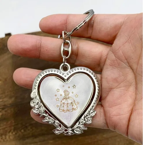 Miniatura 7 de 12 llaveros personalizados Recuerdo para Quinceañera Mis XV, regalo de fiesta de 18 cumpleaños, invitado (negro)