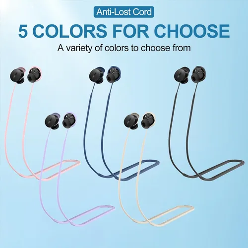 Miniatura 5 de PUCGUE Correa Anti-Pérdida Compatible con Bose New QuietComfort Earbuds 2024, Cordón Deportivo de Silicona para Bose New QC Earbuds Negro