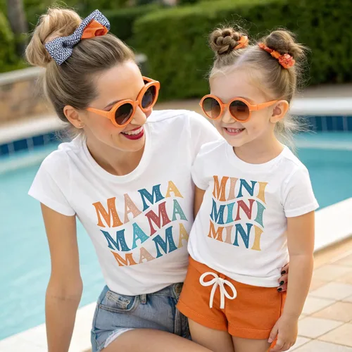 Miniatura 5 de Mama Mini Set Shirt, Retro Mama Shirt, Mommy and me Shirt, Matching Mommy and Me Shirt, Mommy and Me Outfits, Mom and Daughter Shirts, Mothers Day