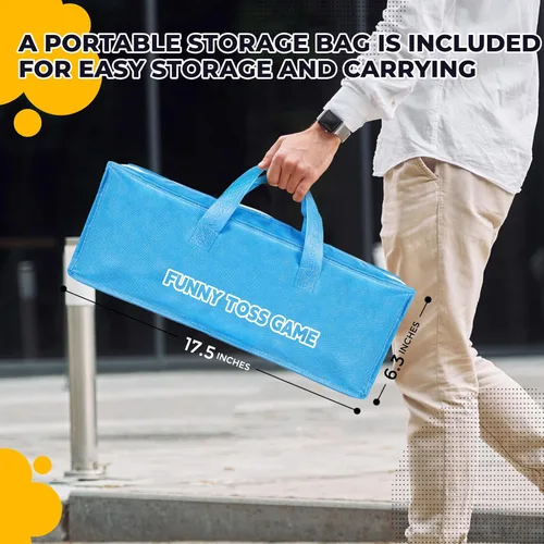 Miniatura 5 de Juego de lanzamiento de bolsas de frijoles para actividades al aire libre para niños, juegos de Cornhole para niños y niñas de 3, 4, 5, 6, 7, 8